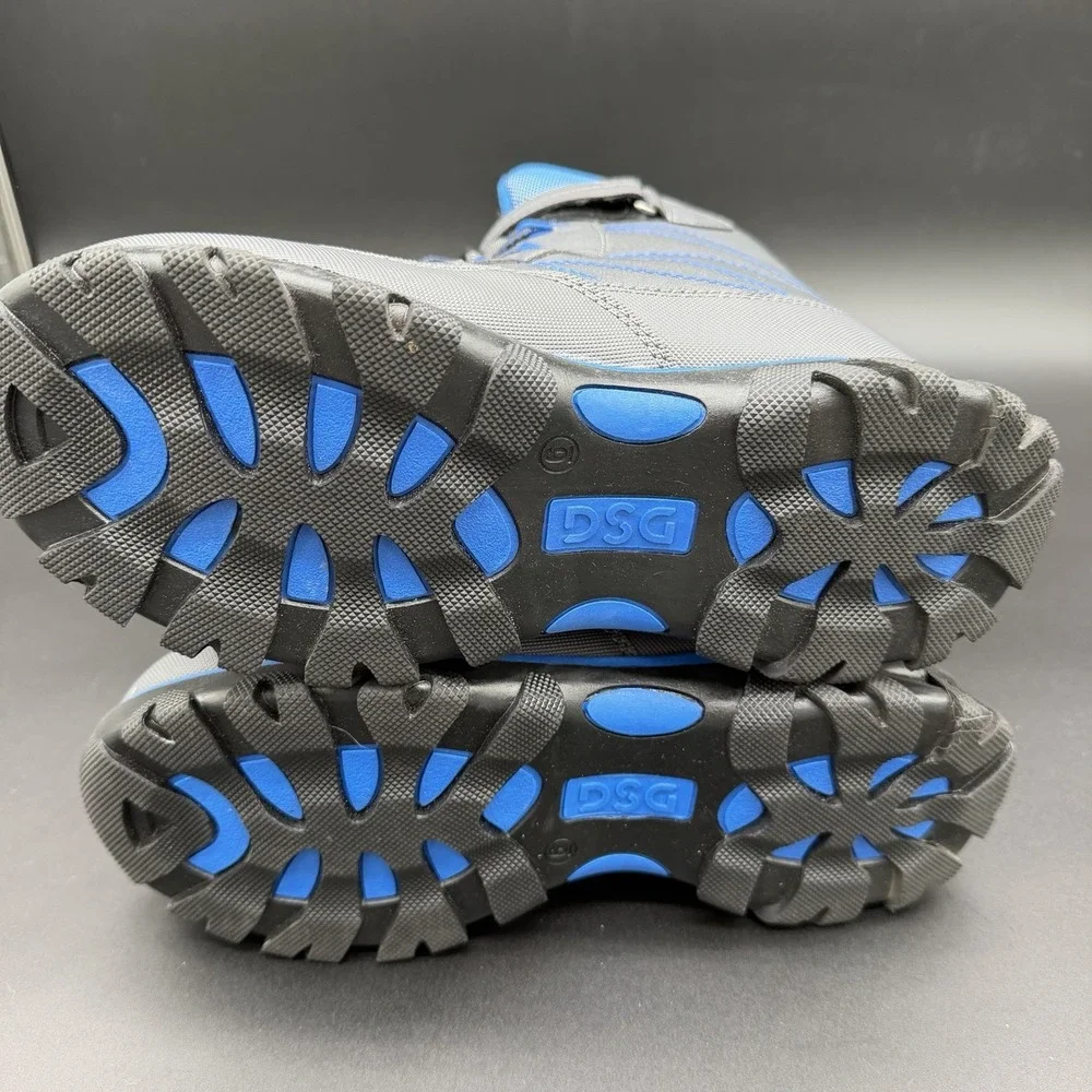 DSG Kids Menace 100G Winter Snow Boots Size 6 Black & Blue 3M Thinsulate Boys