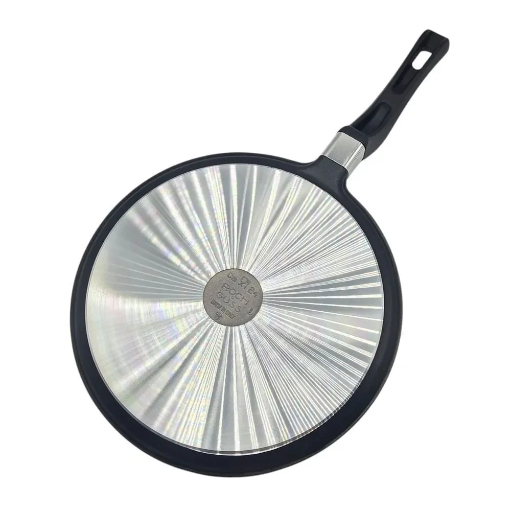 Roch Guss Grand Chef Crepe Griddle Flat Pan 9.5in Healthy Cookware ITALY NEW