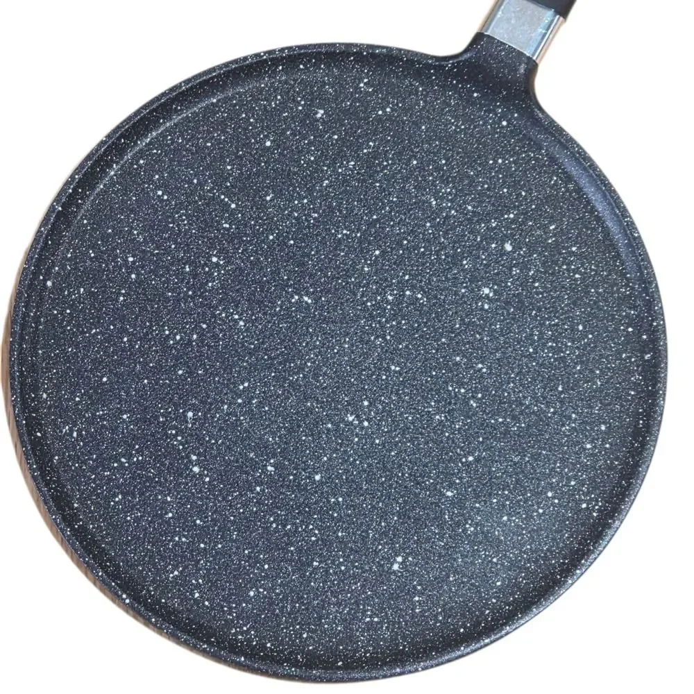 Roch Guss Grand Chef Crepe Griddle Flat Pan 9.5in Healthy Cookware ITALY NEW