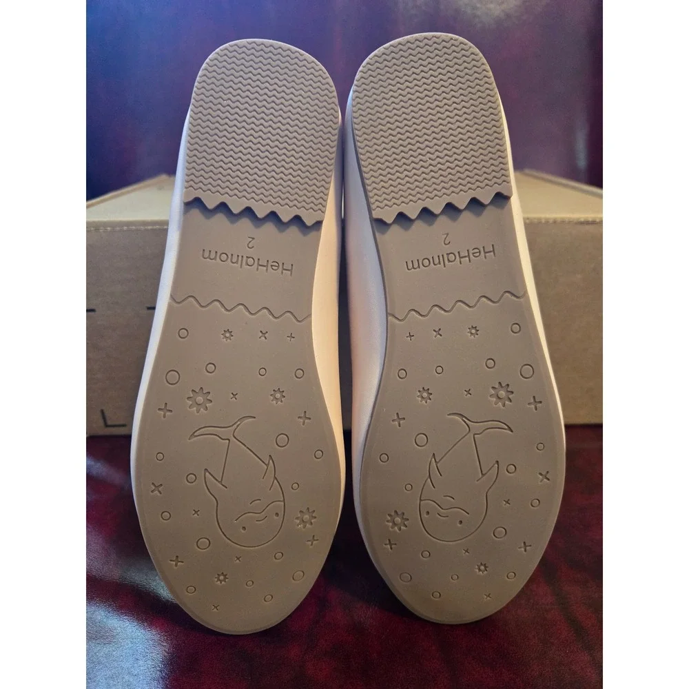 New‎ Kids Light Pink Ballet Flats with Ankle Strap and Zipper Size 2