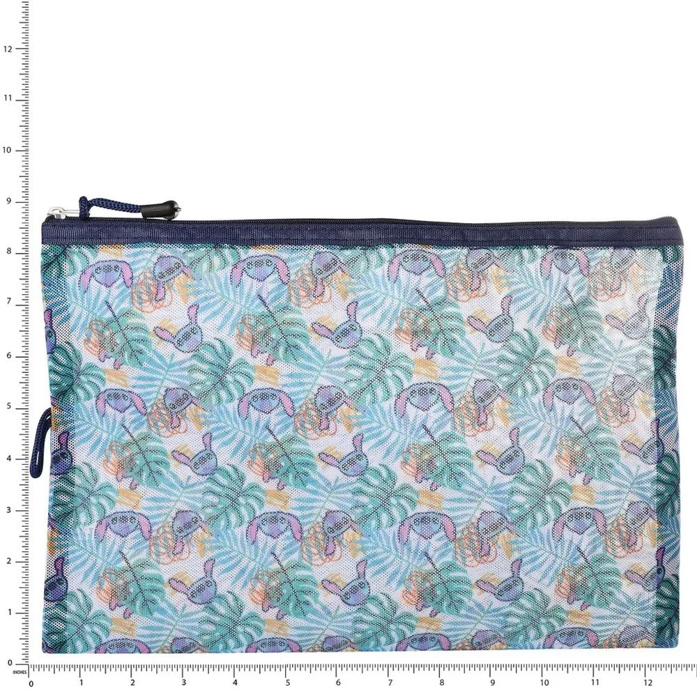 Disney's Stitch Hawaiian Print 3-pc. Travel Pouch Set*
