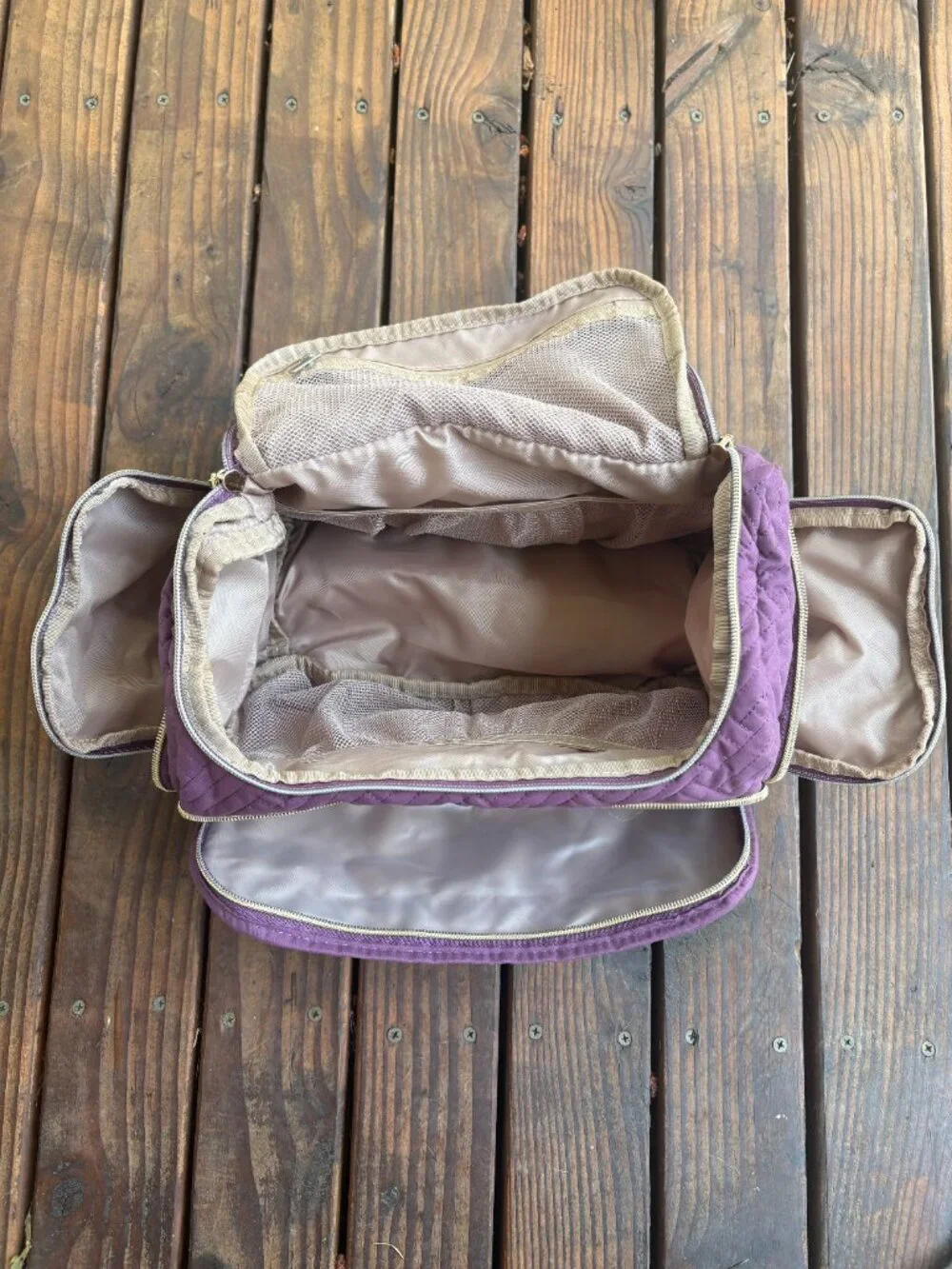 BAGSMART Toiletry/Cosmetic Bag Purple Plum Shade NWT