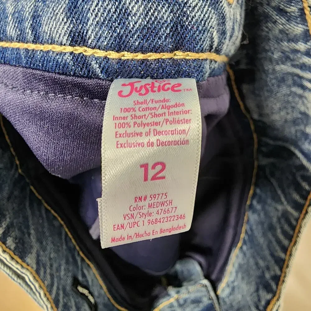 Justice girls denim