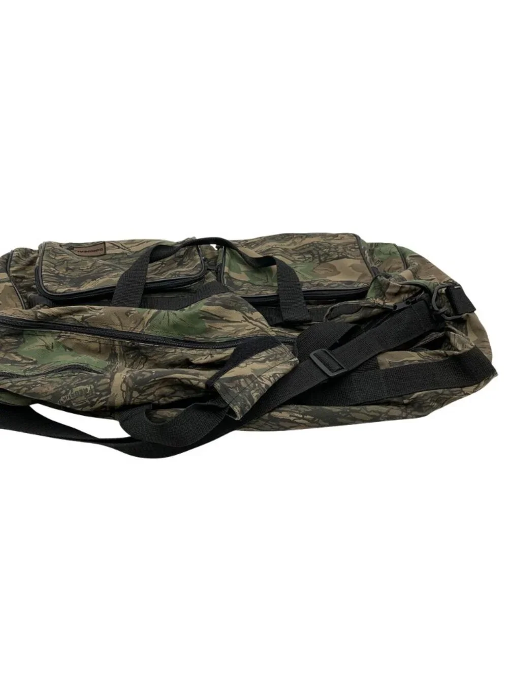Conceal Camouflage Duffel Bag Adjustable Strap Multiple Pockets Trebark Pattern