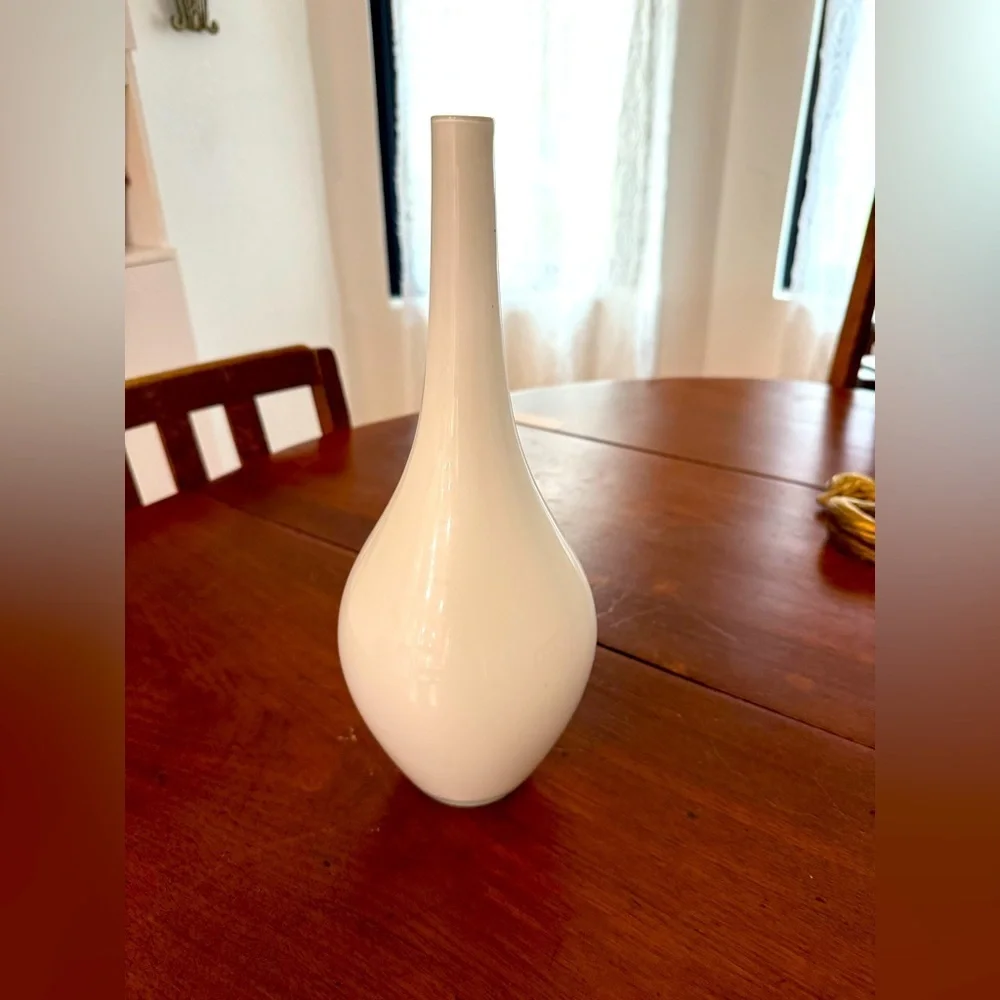 IKEA Johanna Jelinek Hand Blown Salong Art Glass Vases 1990 White MCM 12