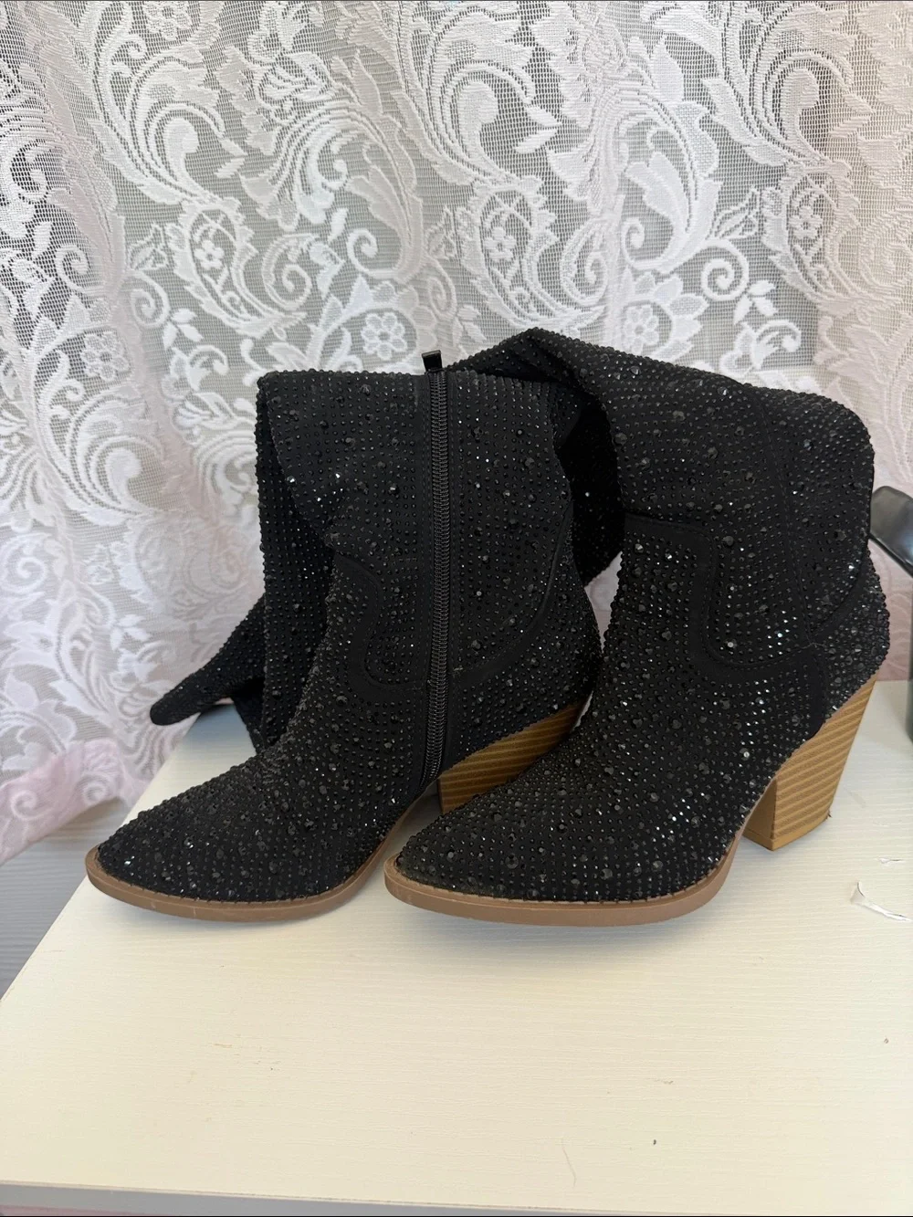 SHEIN rhinestone thigh