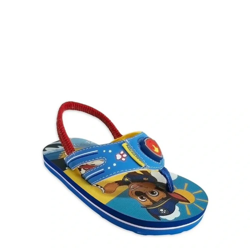 Paw Patrol Toddler Boys Flip-Flops Size 5-6