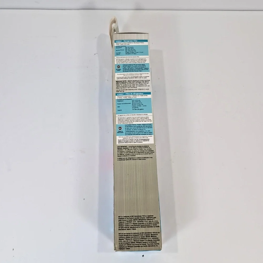 Whirlpool 4396841 FAST FILL PUR Refrigerator Ice & Water Filter 3