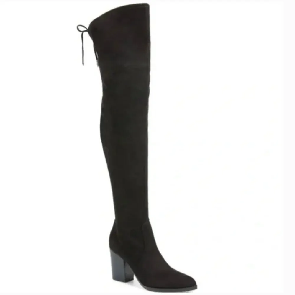 Marc Fisher Arletta Suede Over The Knee Boots Size 9.5 New