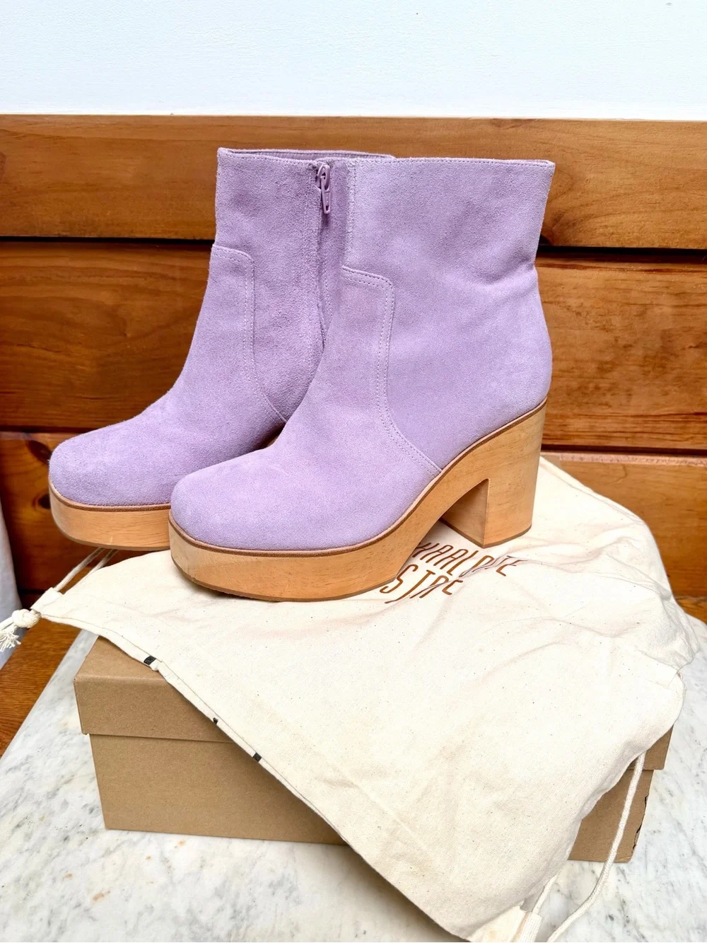 Charlotte Stone textured suede