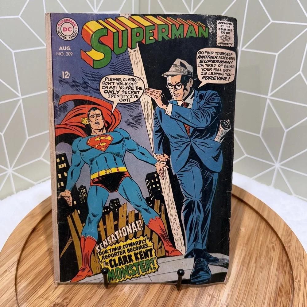 Superman #209 DC‎ Comics August 1968 Ross - Poor Grade