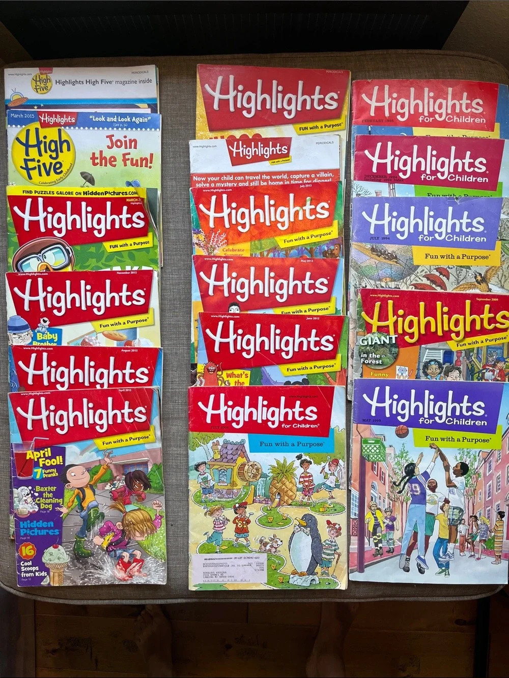 17 Issues Highlights and High Five Children’s  Magazines Dentist Dr. Office