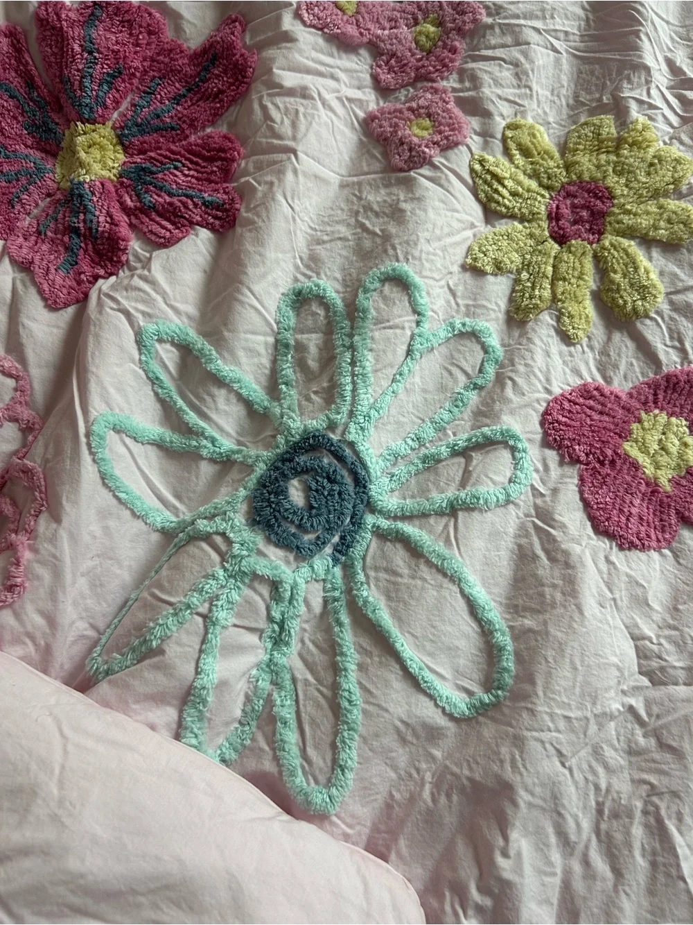 Pottery Barn Kid’s Sasha’s Garden Candlewick Comforter Twin NWOT