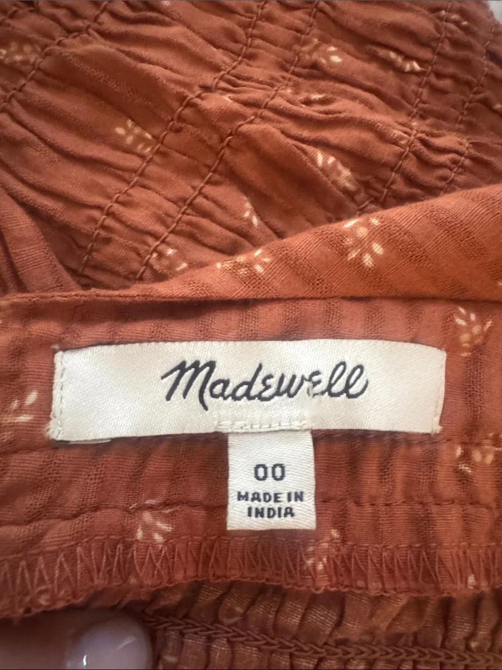 Madewell rust colored