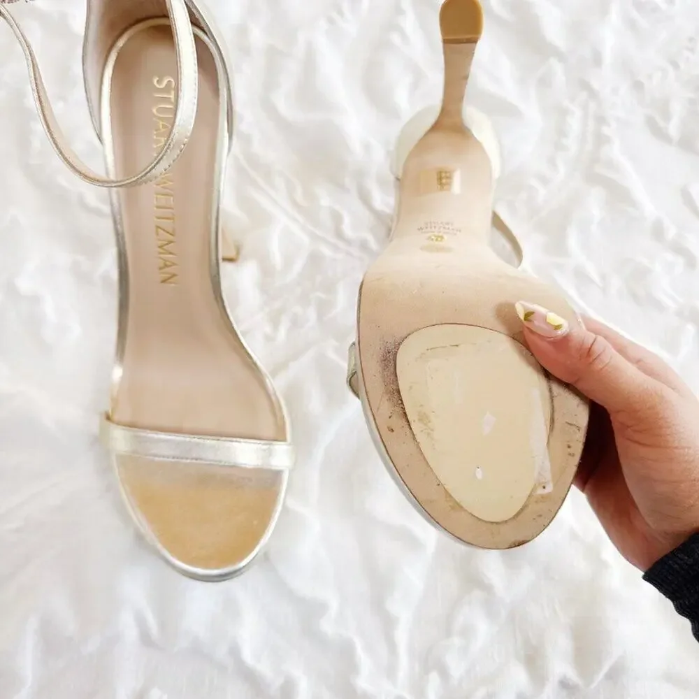 Stuart Weitzman Nudistcurve Hollywood Sandal Size 11