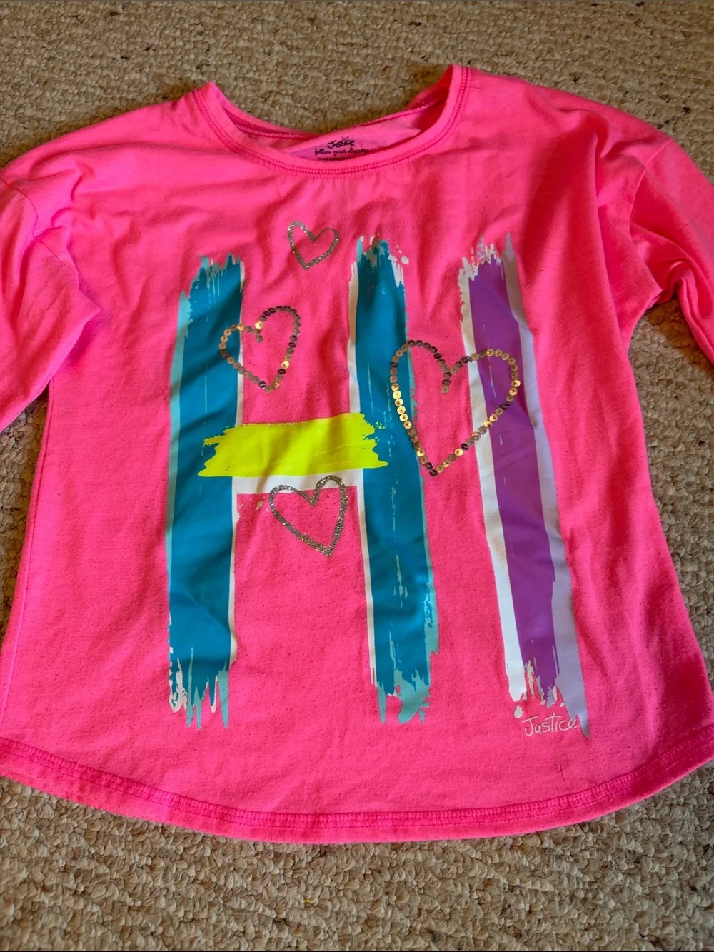 Justice neon pink