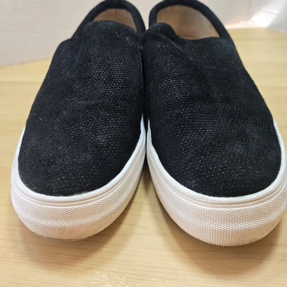 Vince Camuto Korli Black Suede Slip On Platform Sneakers Women's Size 9.5 M