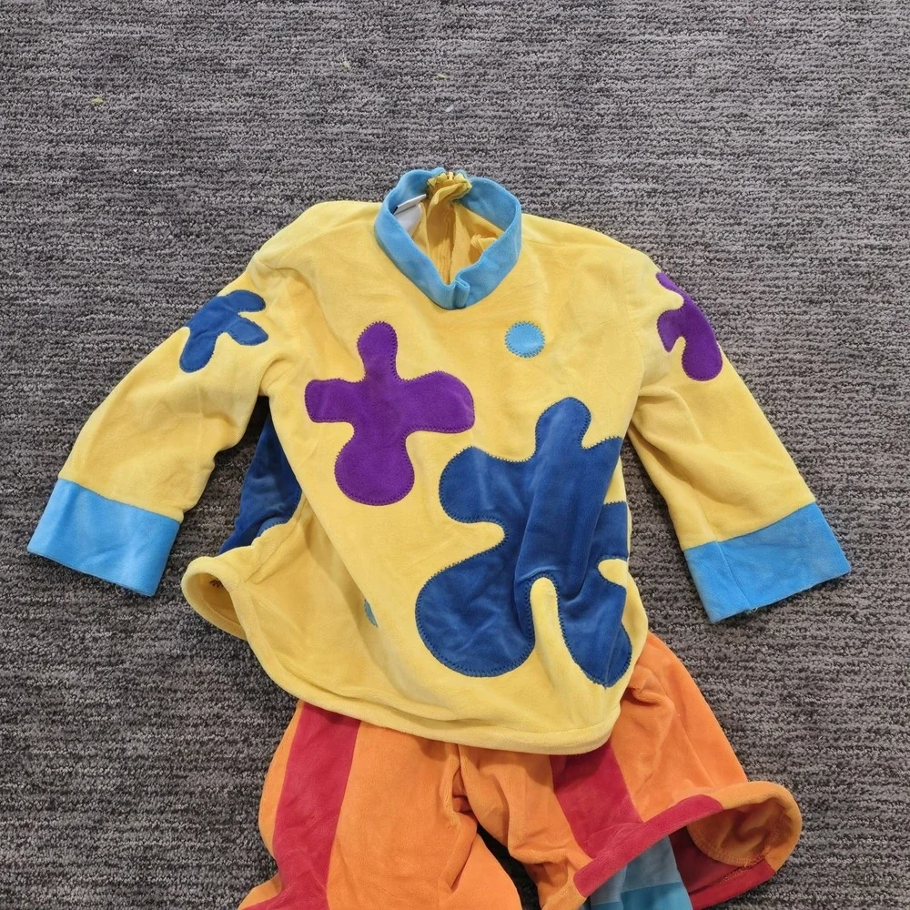 Xxs Vtg Disney Store Y2K Jojo The Clown halloween  Costume Yellow‎ No Hat