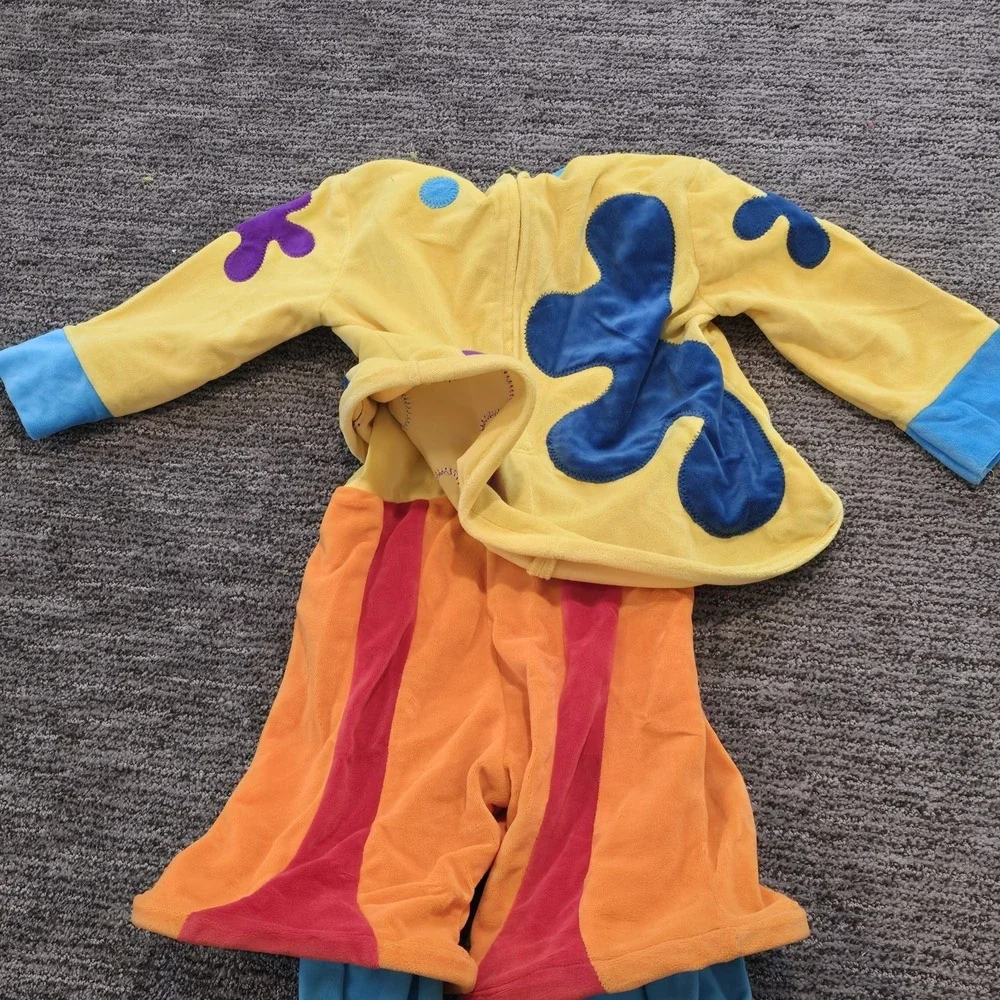 Xxs Vtg Disney Store Y2K Jojo The Clown halloween  Costume Yellow‎ No Hat
