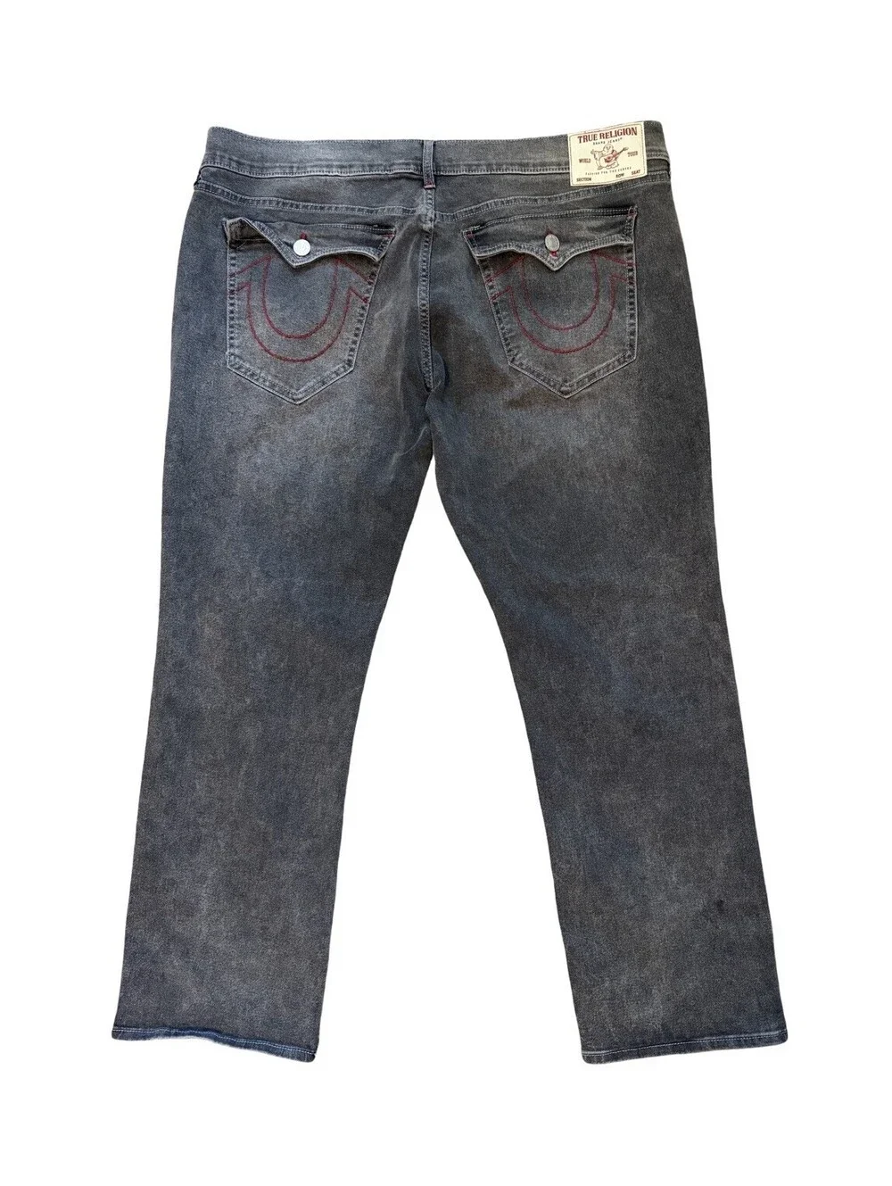 True Religion Ricky Big T Flap Relaxed Straight Fit Jeans Men’s Size 42x30 NWT