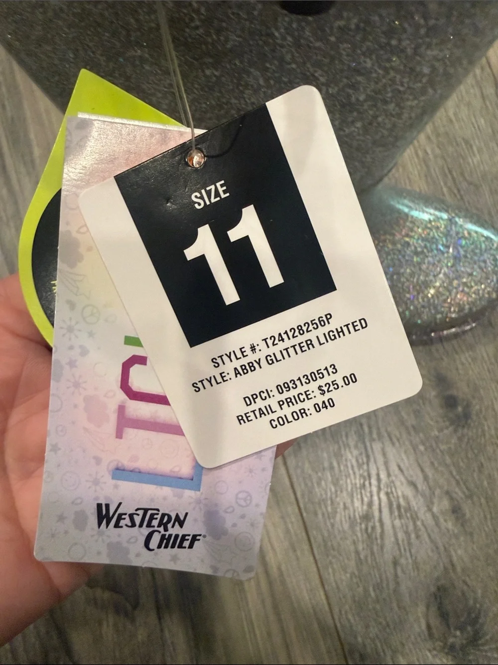 Western Chief sparkly silver