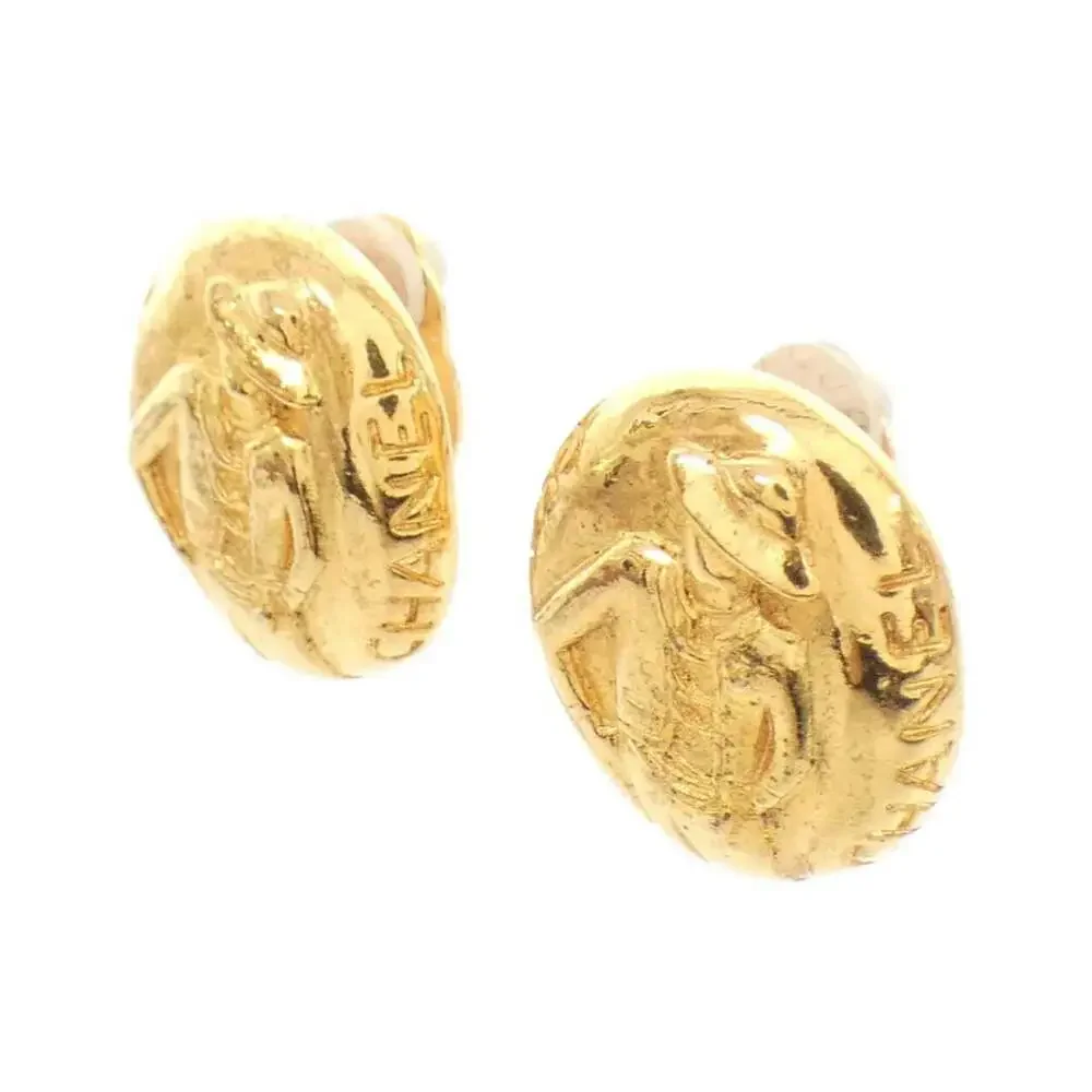 CHANEL gold earrings