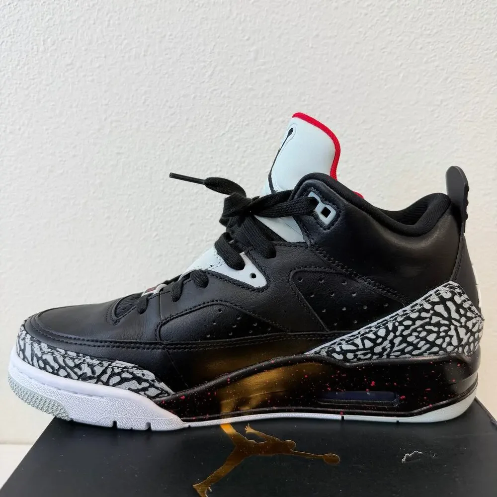 Air Jordan Son of Mars Low Black Red Custom Sneakers Shoes (580603-002) Size 9.5
