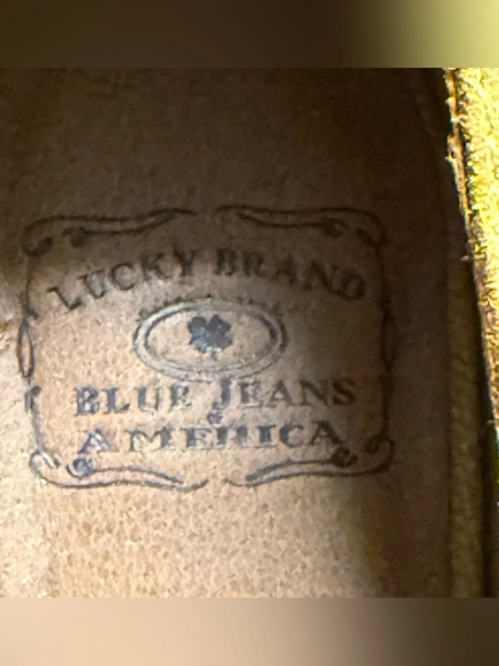 Lucky Brand peep comfort platform