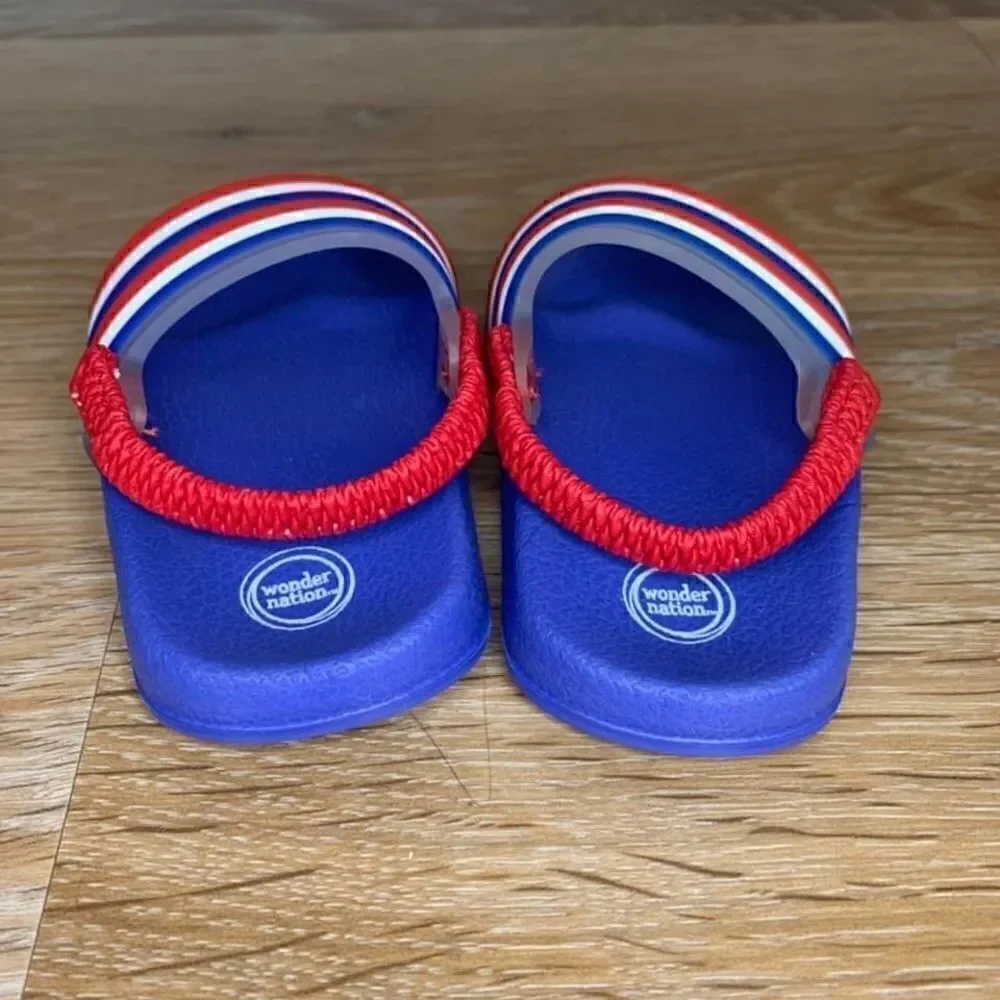 Wonder Nation Unisex Baby Size 2 NWOT Baby Slides Sandals