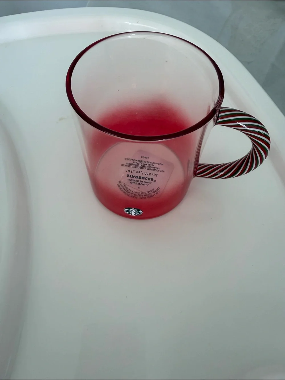 Starbucks clear red