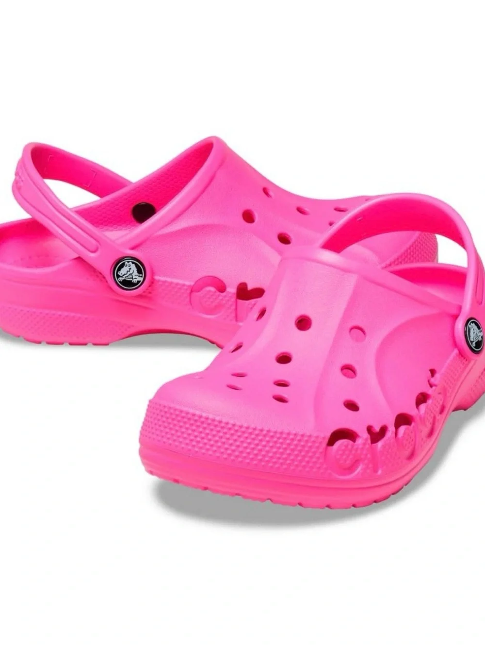 Crocs Kids Baya Clogs Waterproof Sandal Electric Pink Youth size C12 NEW!