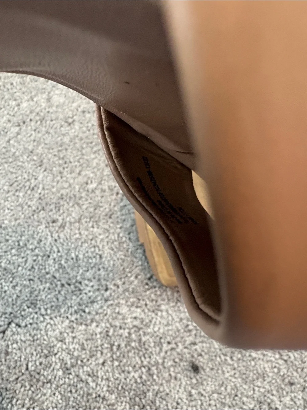 a new day Tan Platform Block Heel Ankle Strap Sandals