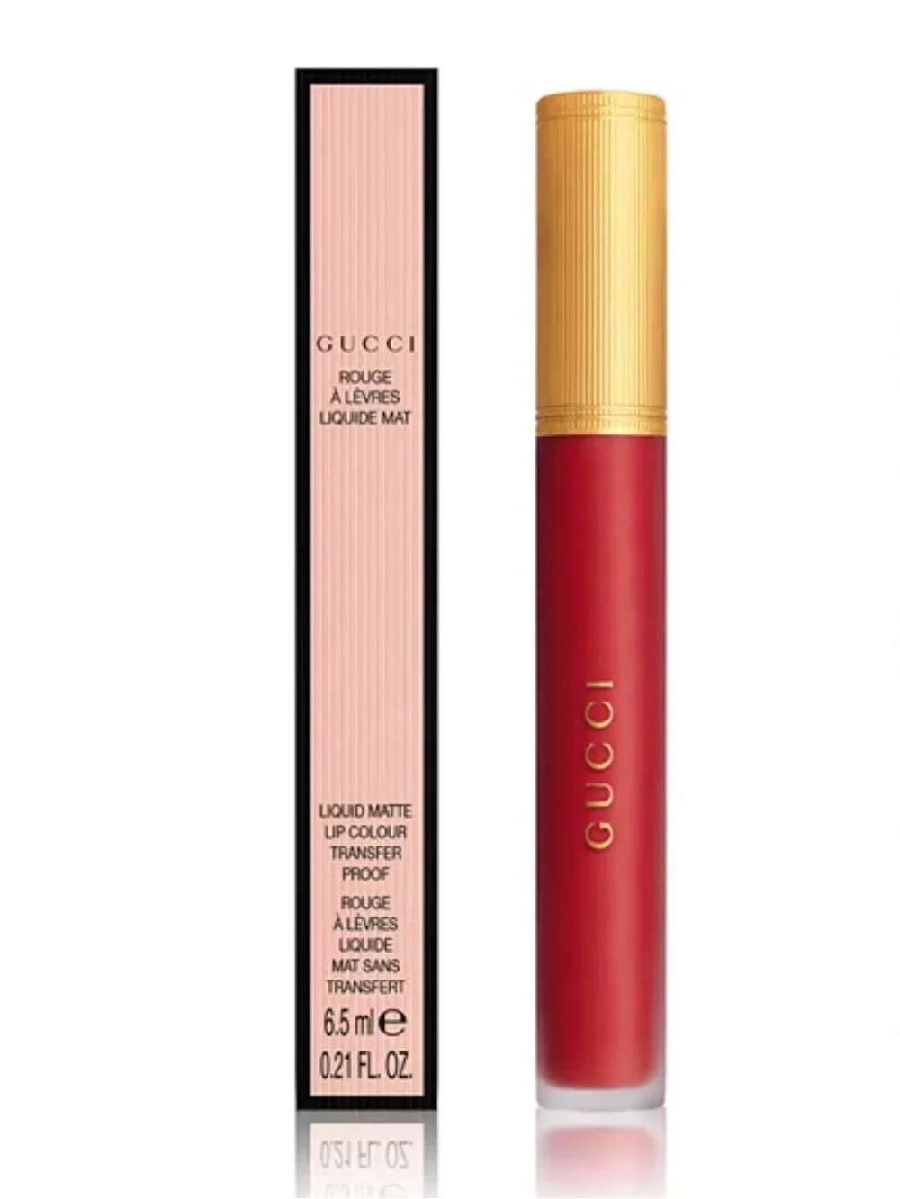 NEW! Gucci Rouge à Lèvres Transfer Proof Matte Liquid Lipstick in Goldie Red 25