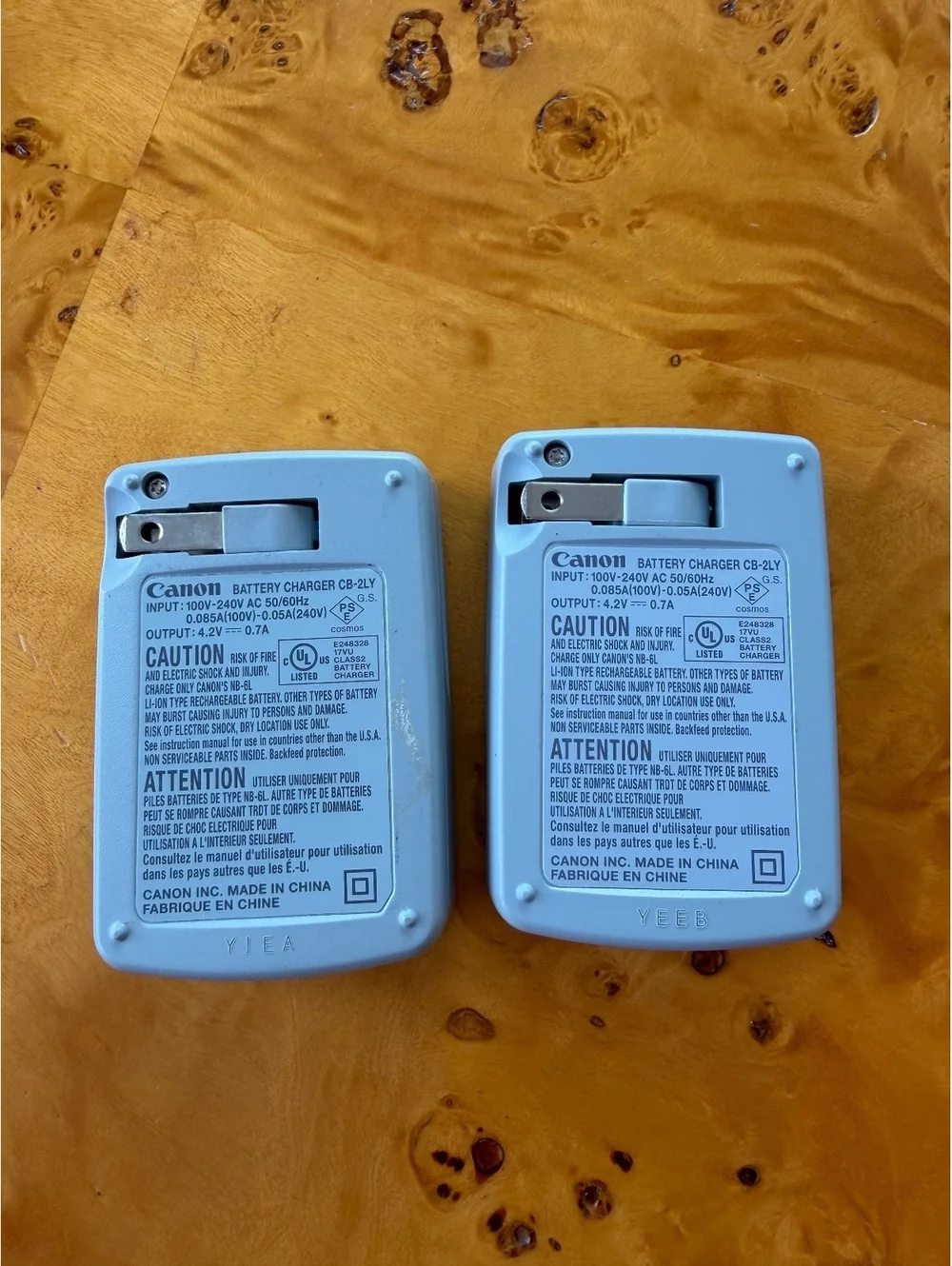 Canon battery chargers