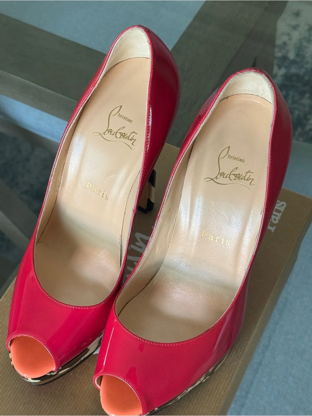 CHRISTIAN LOUBOUTIN LEATHER Chester Fille Platform 140 MM Pink 39