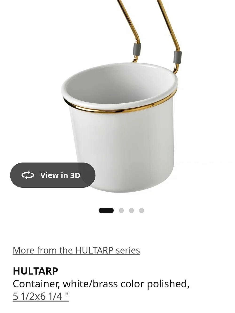 IKEA white metal
