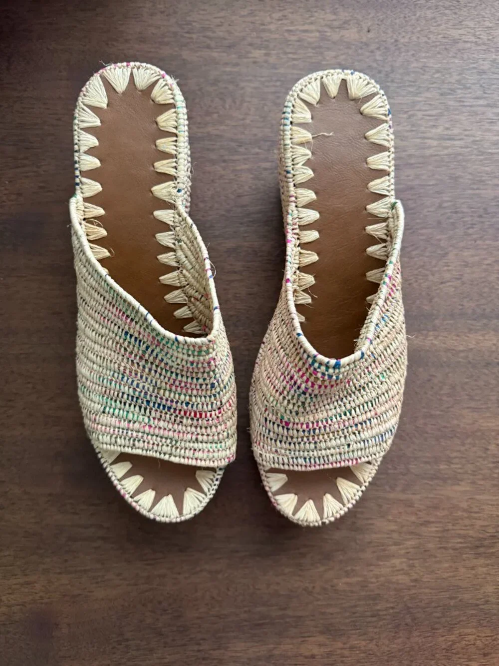 Hand Crafted slip feature mules