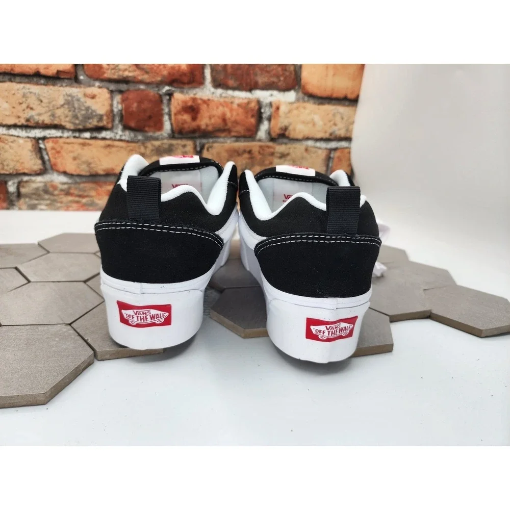 VANS Knu Stack Platform Lift Shoes Black White Platform Shoes Women Sz  5 Rare