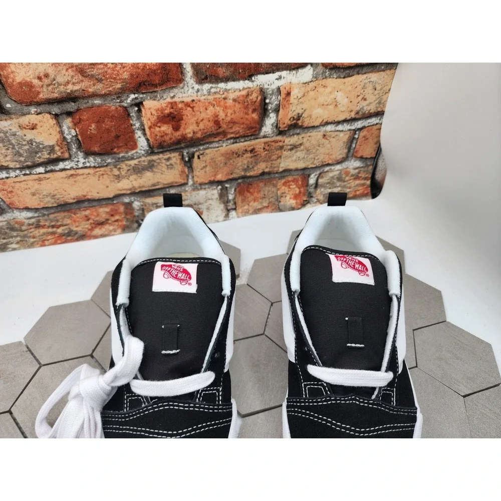VANS Knu Stack Platform Lift Shoes Black White Platform Shoes Women Sz  5 Rare