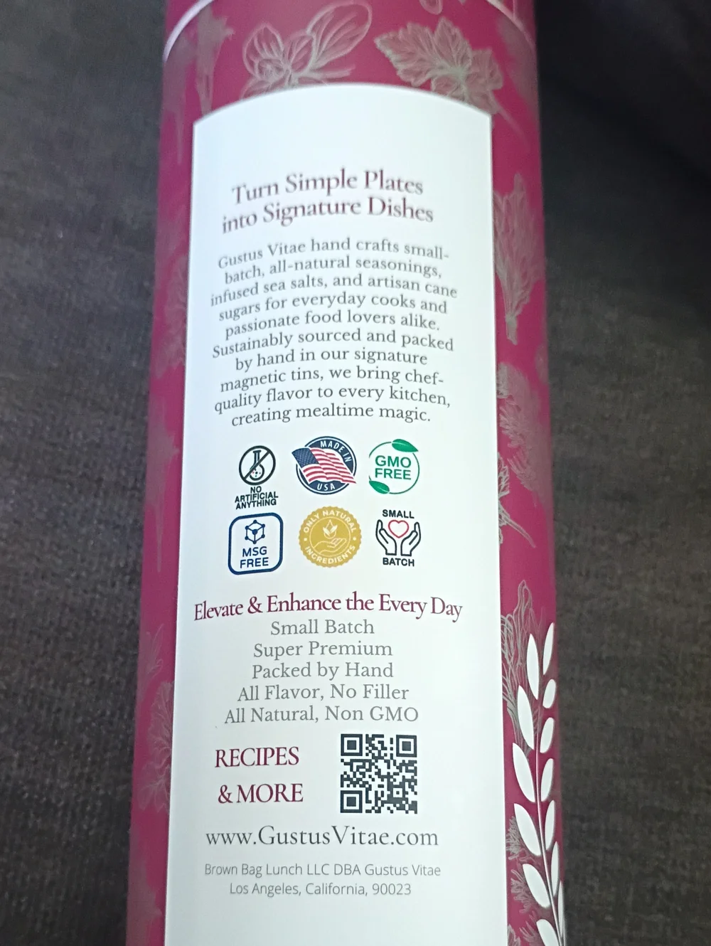 Gustus Vitae gourmet coffee