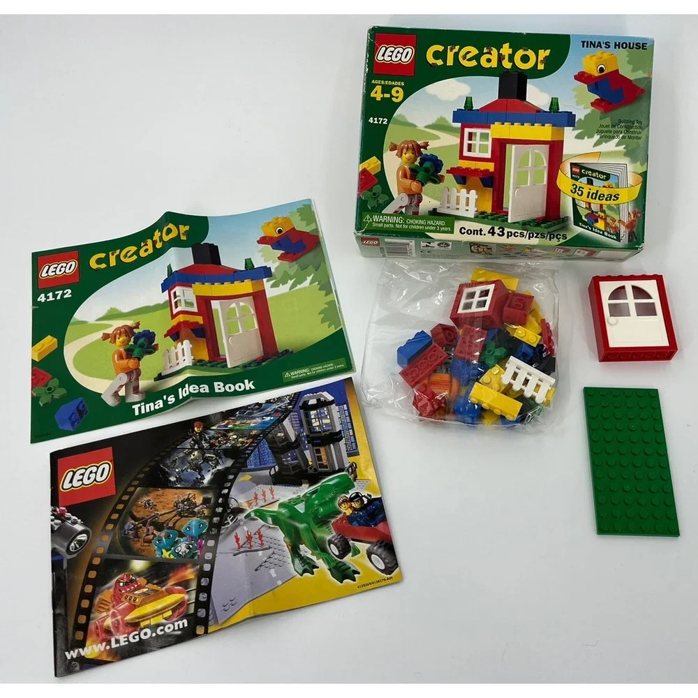 2001 LEGO Creator Tina's House 4172 Retired 43 Pieces New Open Box