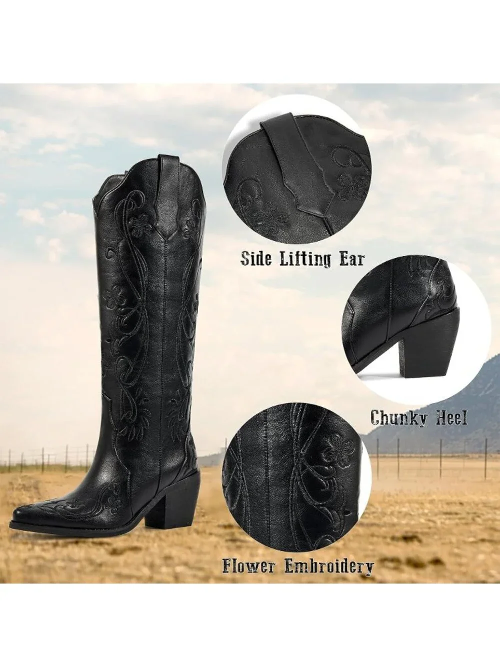N/A cowboy boots