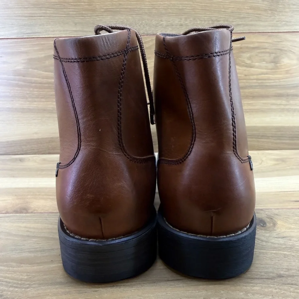 Eastland High Fidelity Boots Mens 11.5 D Brown Leather Cap Toe Business Casual
