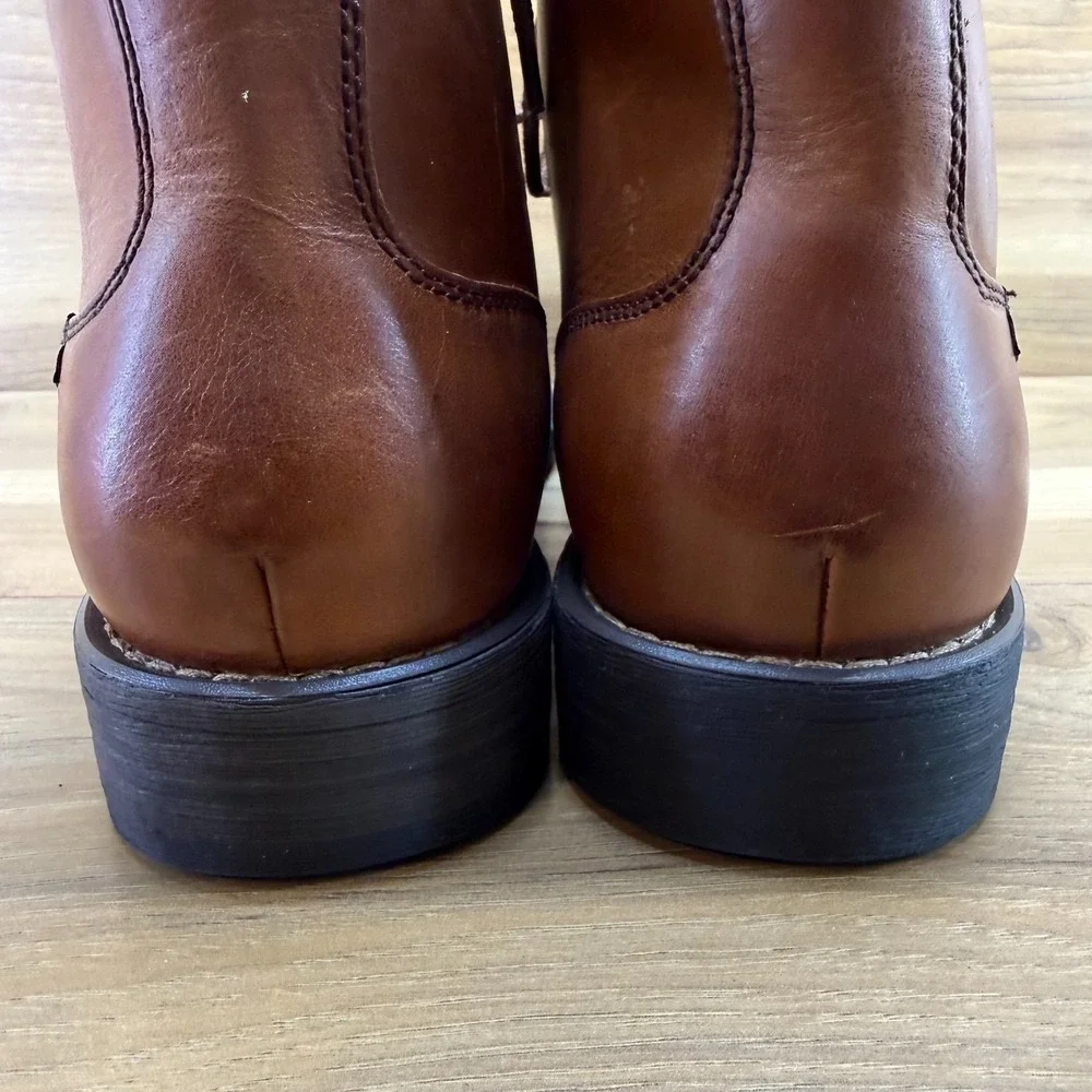 Eastland High Fidelity Boots Mens 11.5 D Brown Leather Cap Toe Business Casual