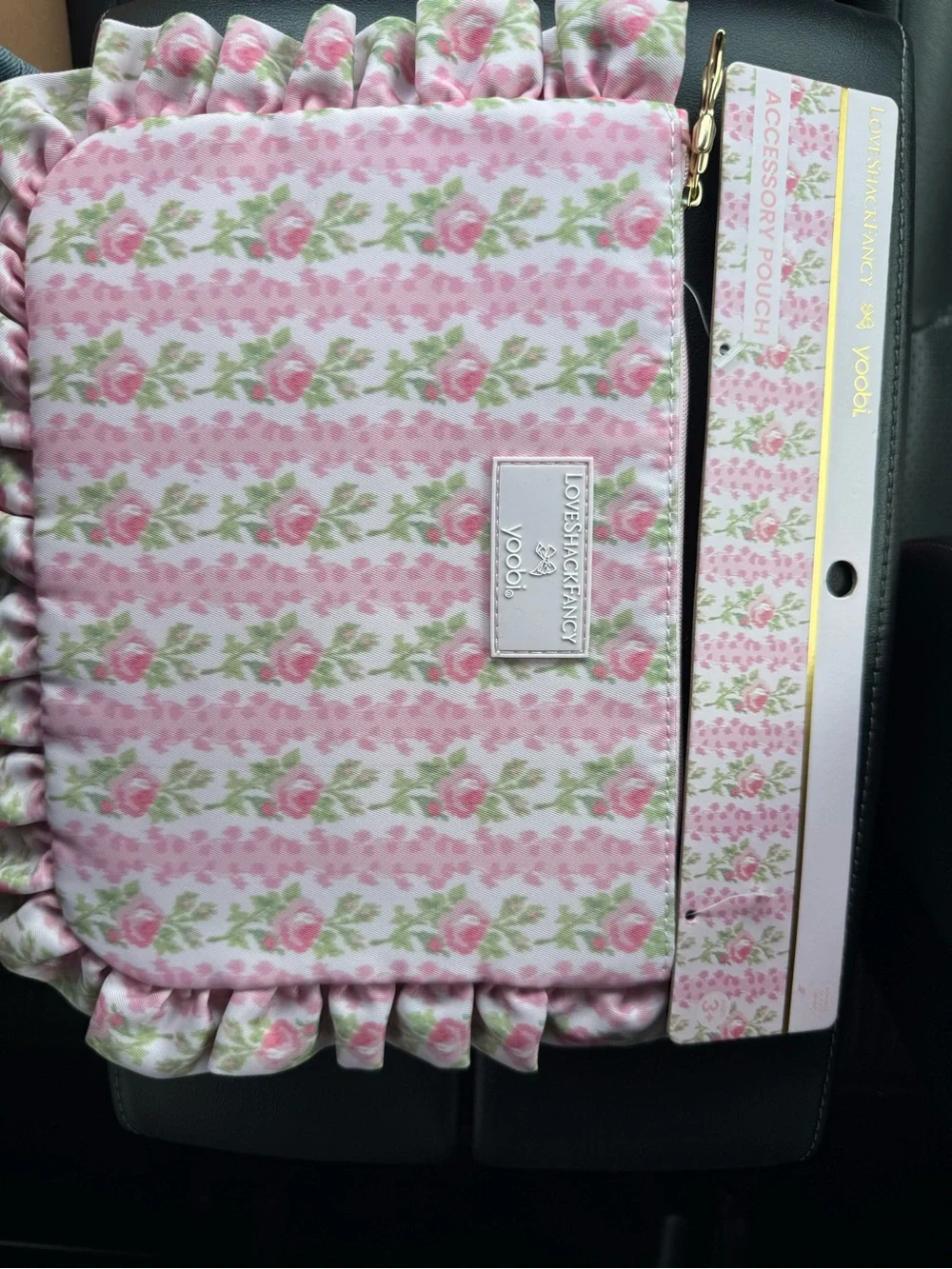 LOVESHACKFANCY X YOOBI PENCIL BAG IN BLOOMING HEIRLOOM