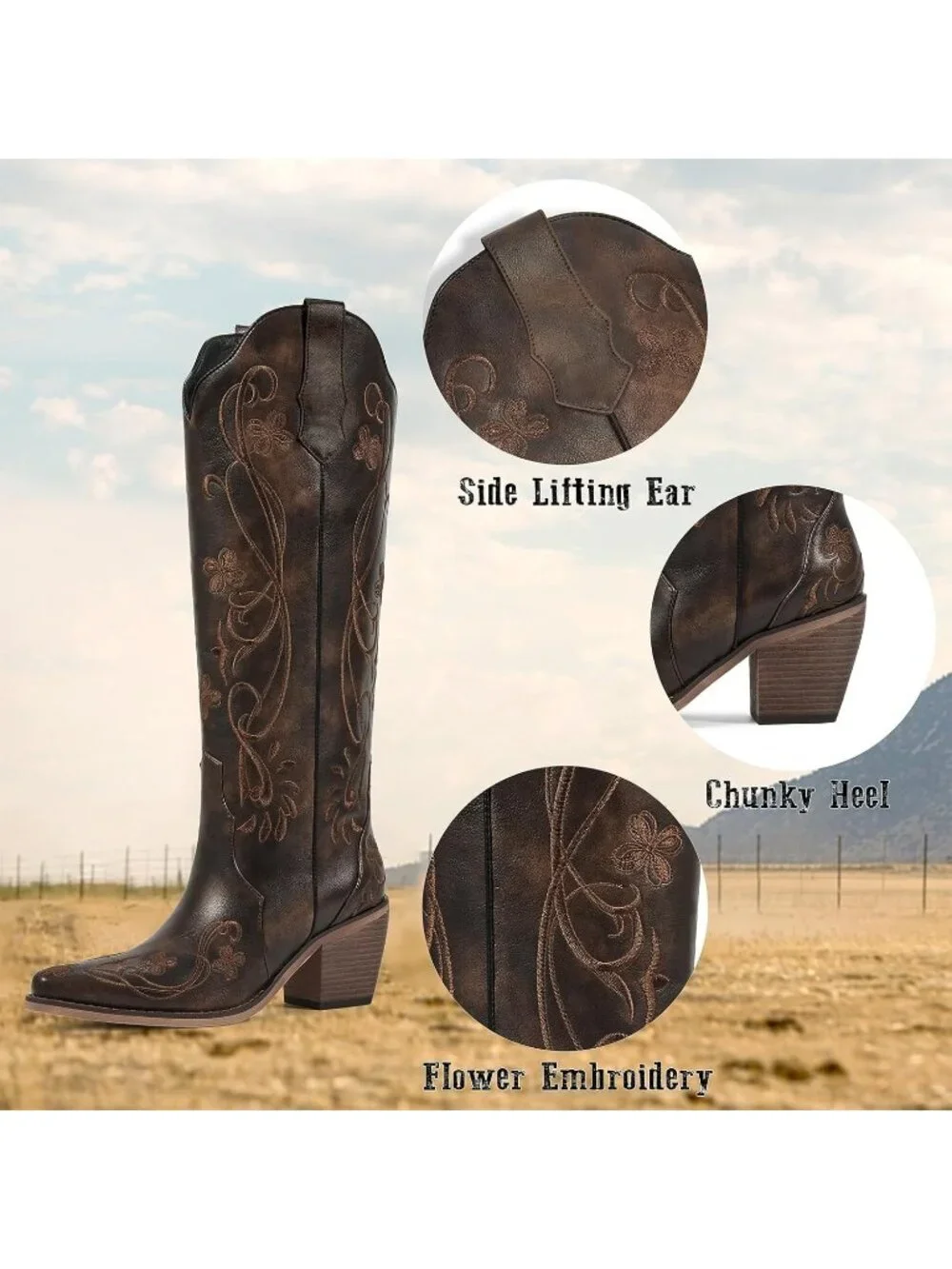 N/A cowboy boots