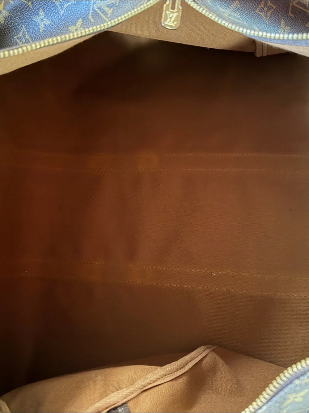 Louis Vuitton Monogram Canvas Travel Duffel in Brown and Tan
