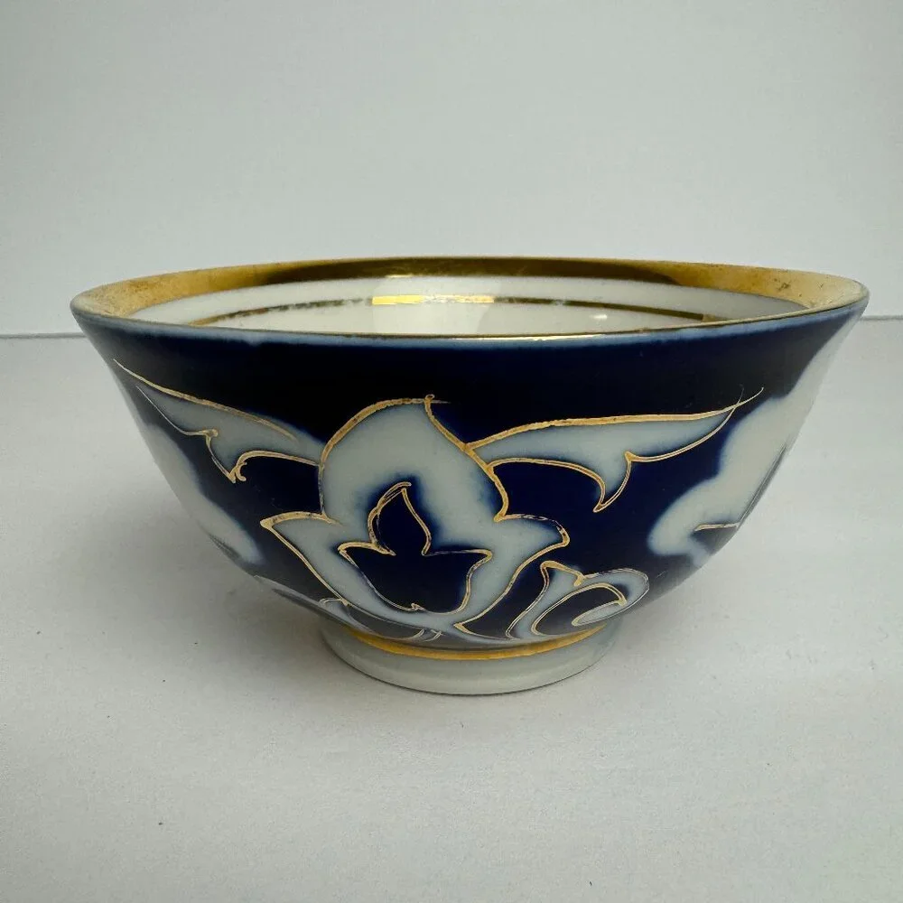 Vintage Uzbek Kazakh Tashkent Porcelain Tea Cup Pakhta