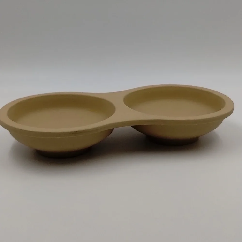 Pampered Chef Double Egg Microwave Cooker Stoneware
