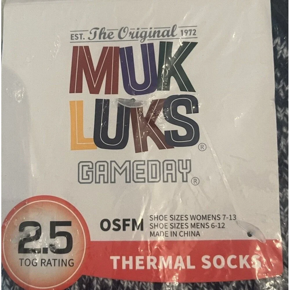 Muk Luks Gameday Fighting Illini University Of Illinois Thermal Socks